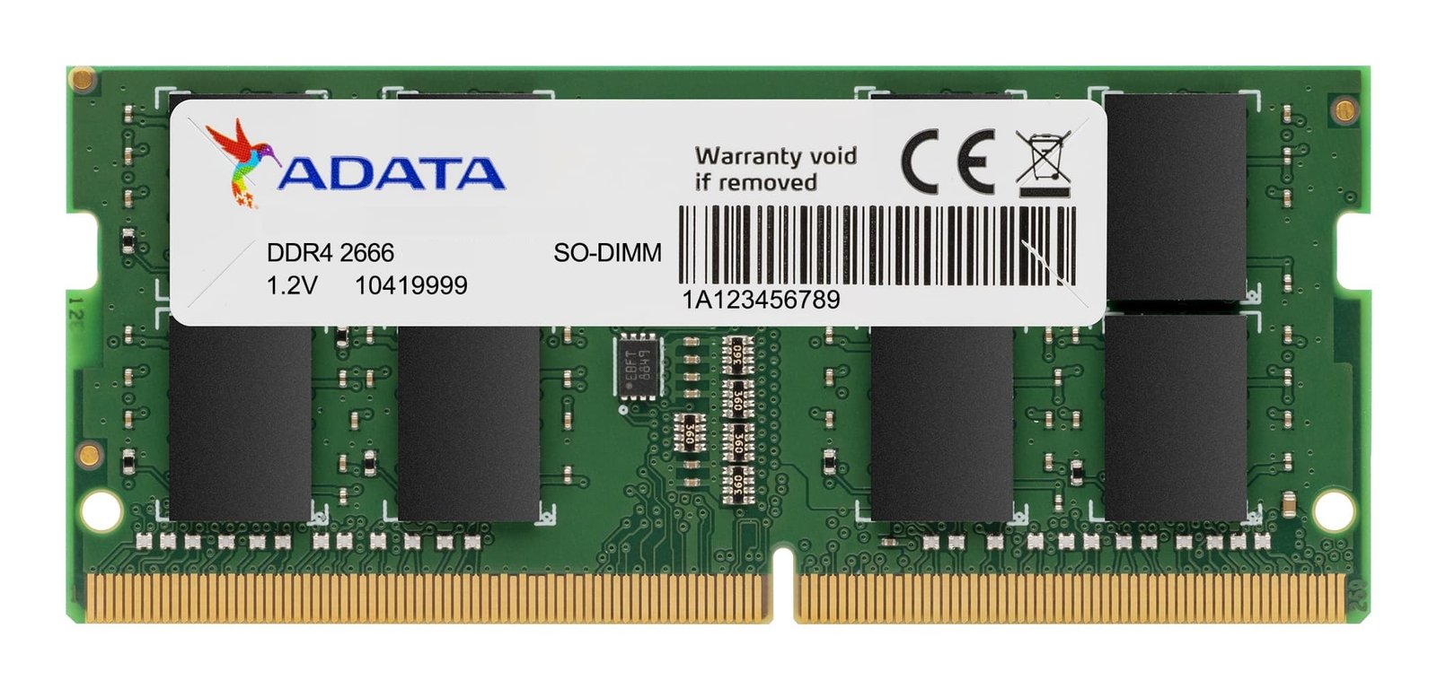 ADATA TECHNOLOGY LA AD4S26668G19-BGN memory module 8 GB 1 x DDR4 260-pin SO-DIMM